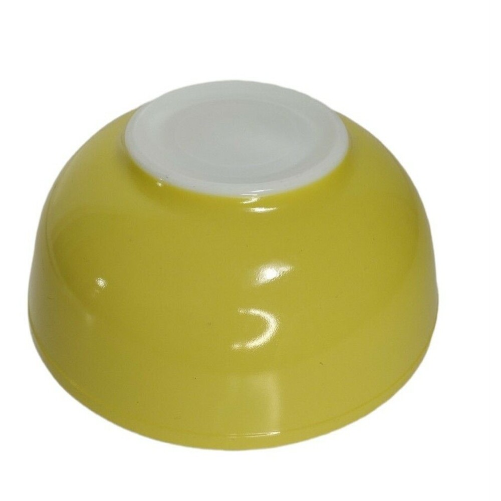 Vintage 40s Pyrex Primary Yellow TM Reg US Pat Off 4 Quart Nesting Bowl HTF